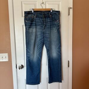 Men’s American Eagle AE Original Straight Airflex Dark Wash Jeans